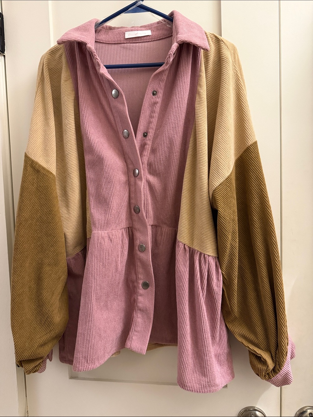 Ces Femme Mauve Ribbed Corduroy Top
